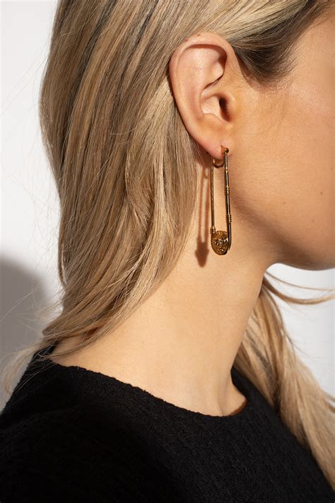 safety pin earrings versace|bestdressed safety pin earrings.